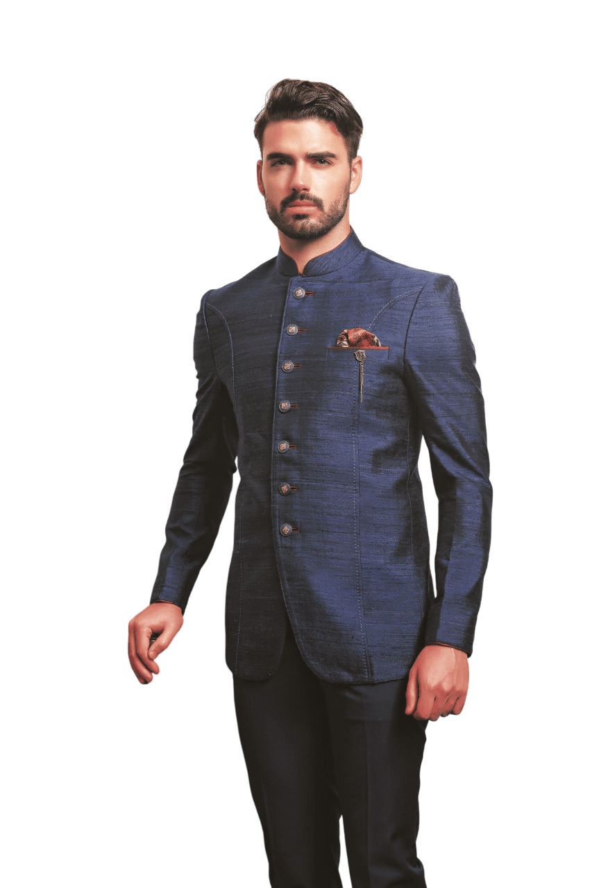 Men's navy blue jodhpuri