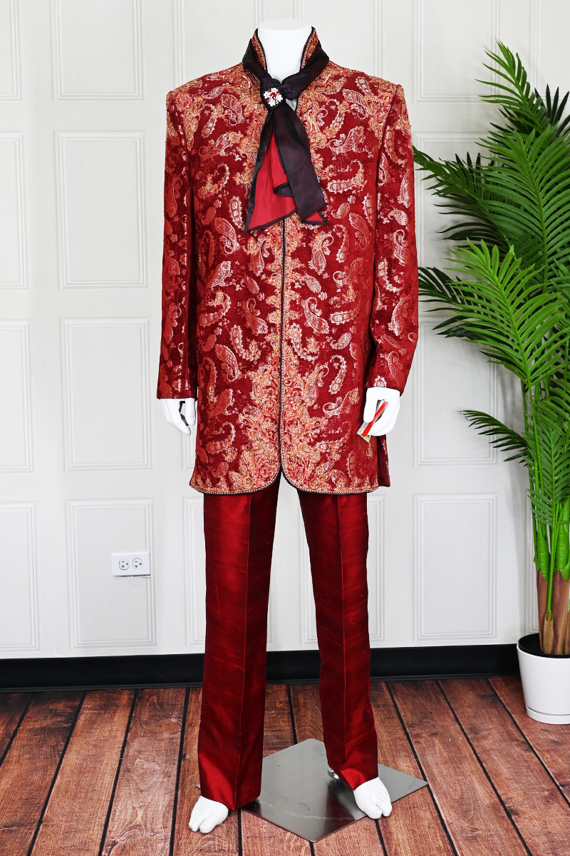 Maroon Men Sherwani