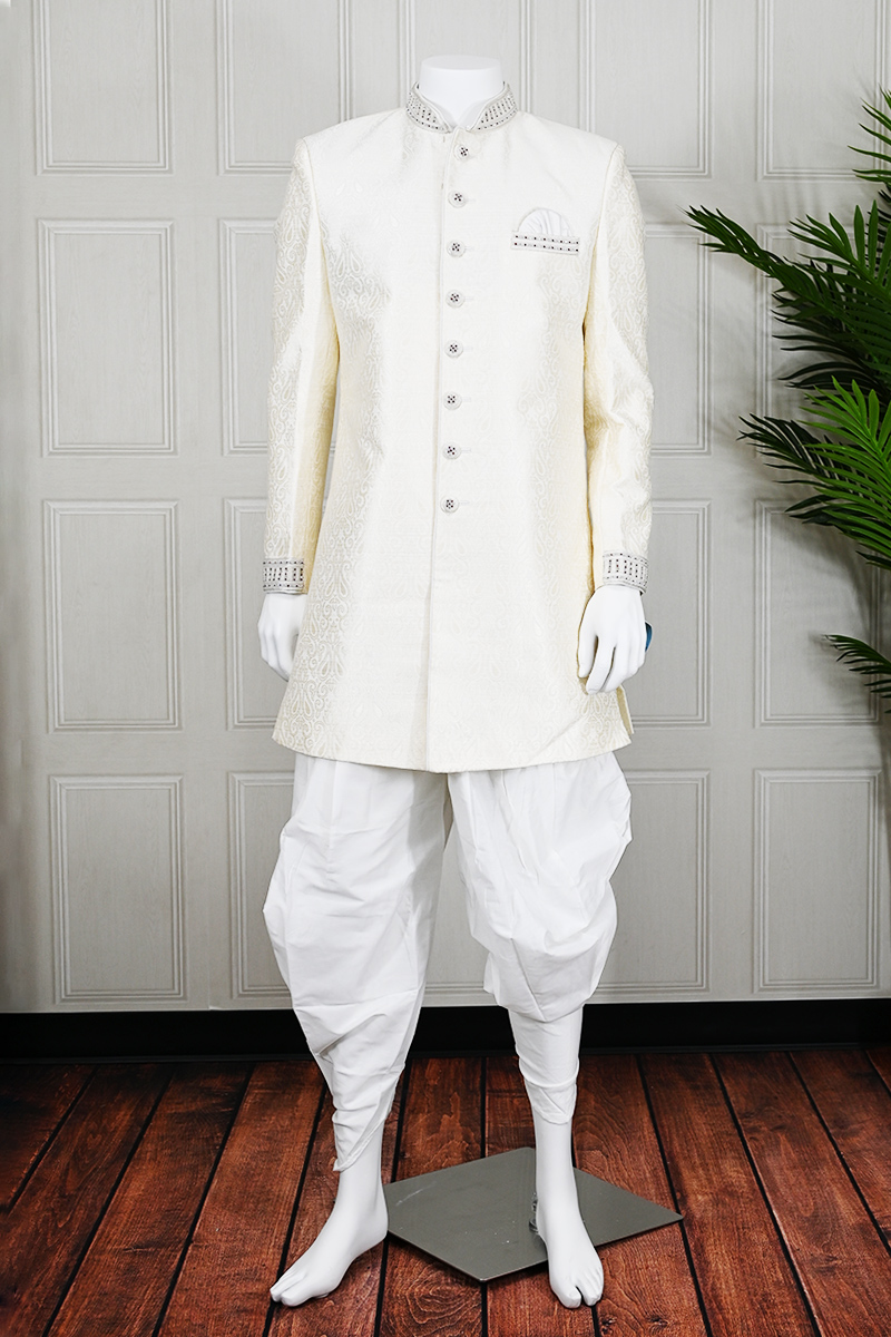 Off White Indo Western
